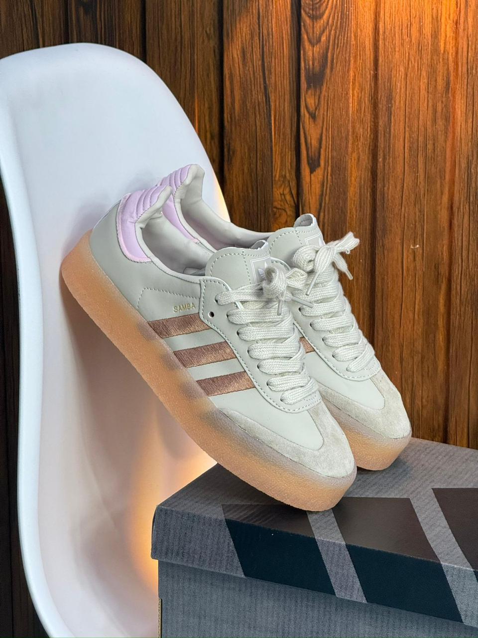 ADIDAS SAMBA PLATAFORMA ROSADA