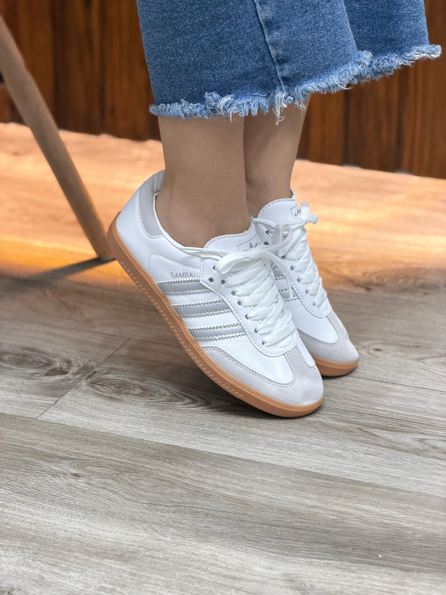 ADIDAS SAMBA BLANCO GRIS