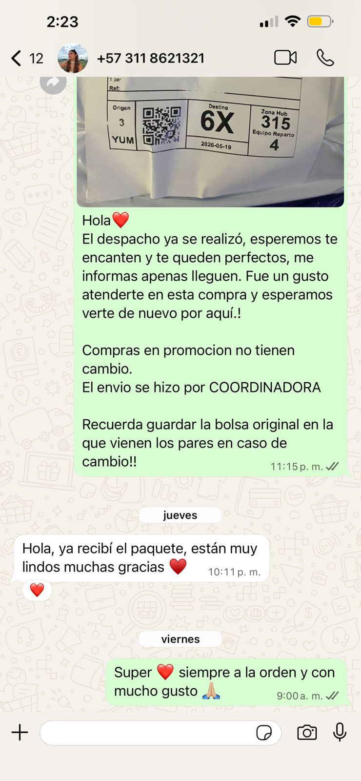 Cliente satisfecho