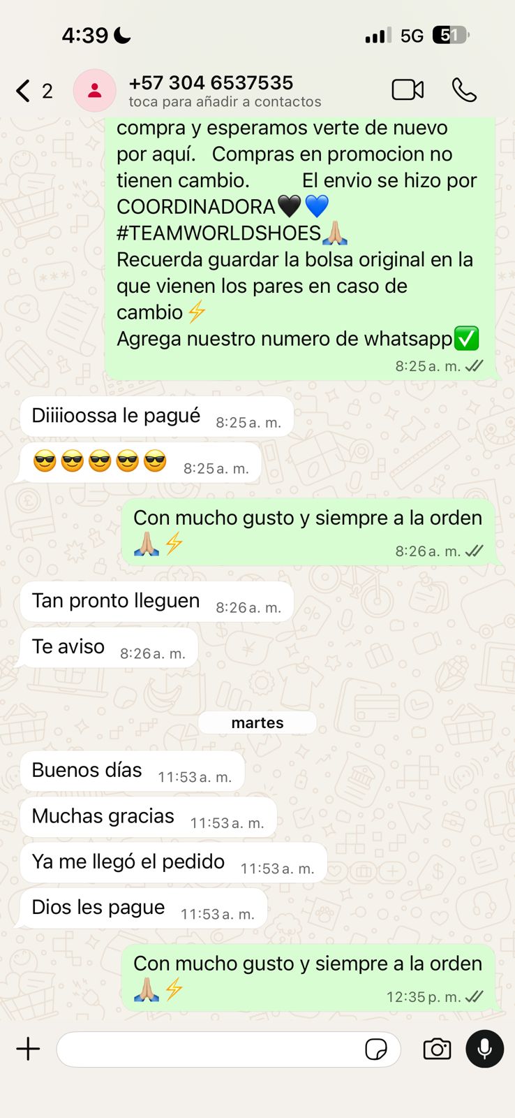 Cliente satisfecho