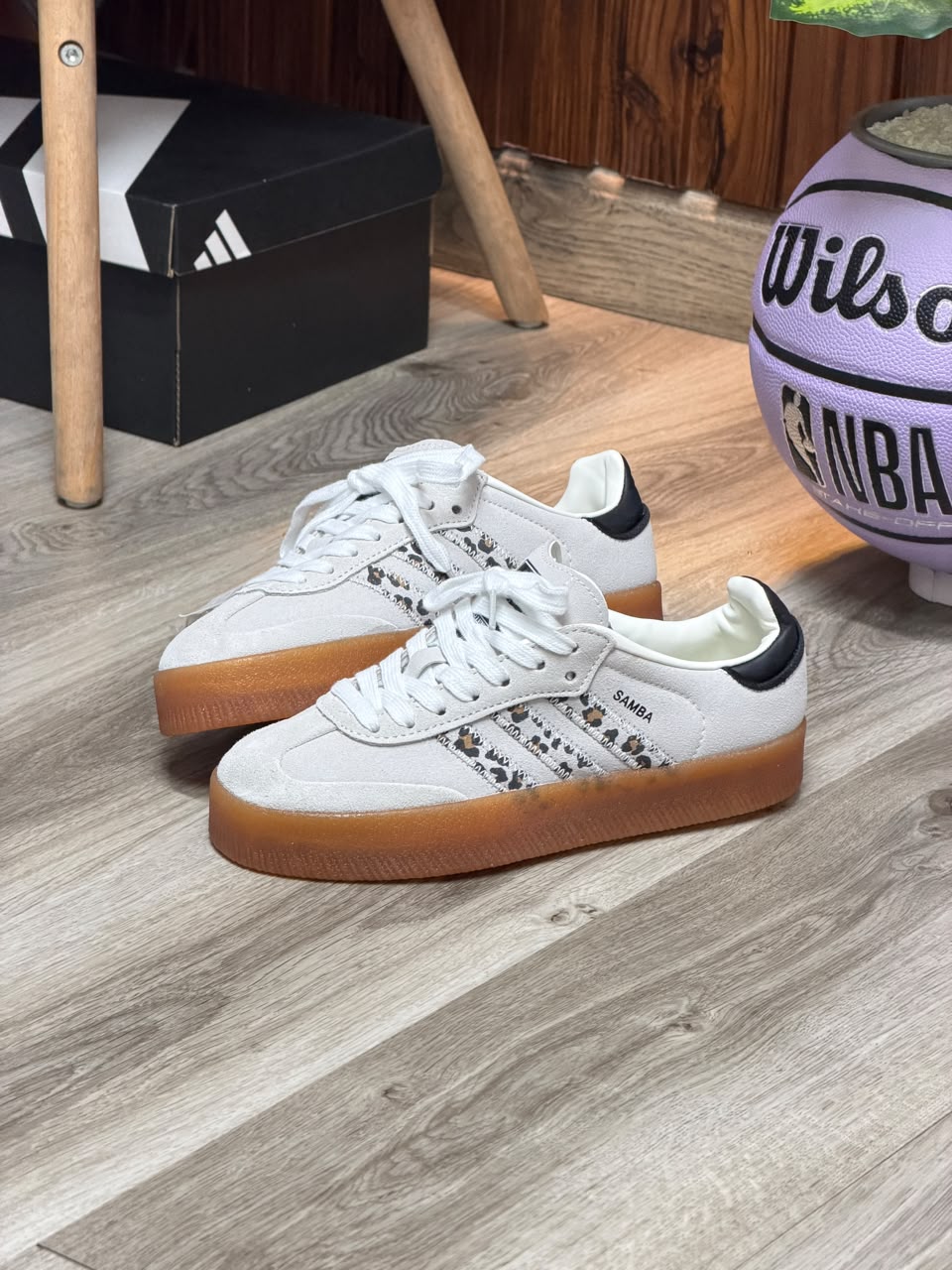ADIDAS SAMBA PLATAFORMA BLANCO