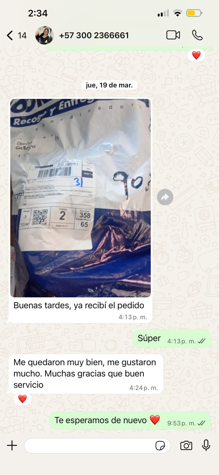 Cliente satisfecho